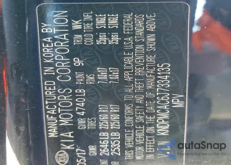 2018 Kia Sportage Lx z USA, uszkodzony, nr VIN KNDPMCAC6J7334135